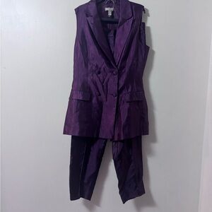 ASOS Rich Purple Sleeveless Pantsuit